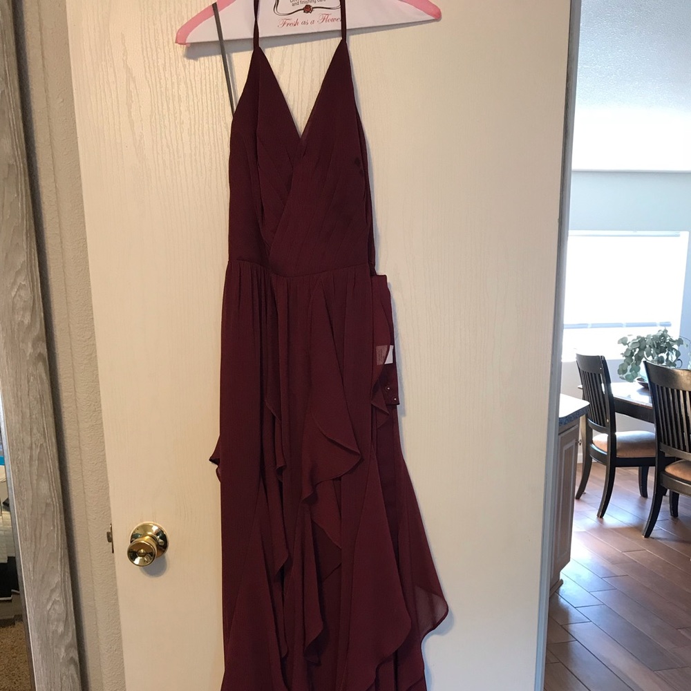 Vera wang bridesmaid dress from David’s bridal